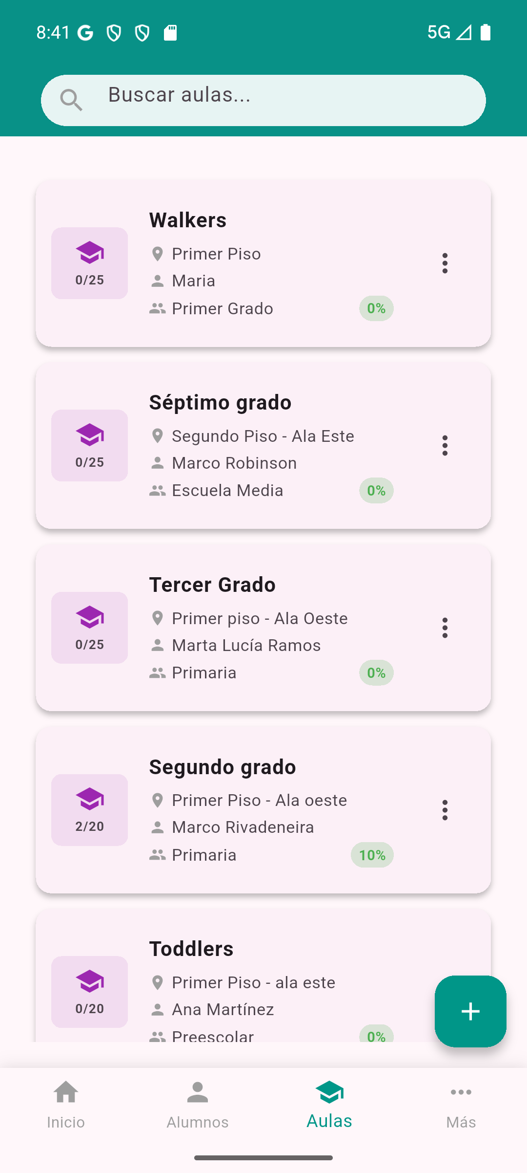 Rockybot School - pantalla 1